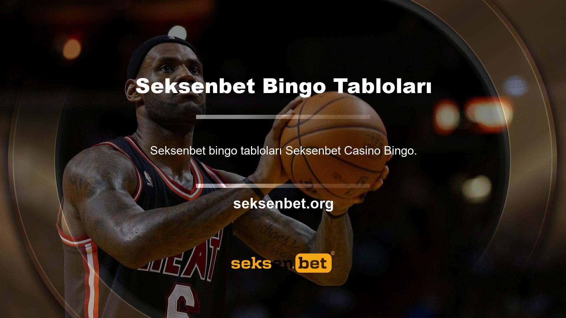 Seksenbet Live Bingo tabloları için kullanıcılar için kullanıcılar, sitenin canlı casino sekmesine giriş yaparak oyuna erişebilirler